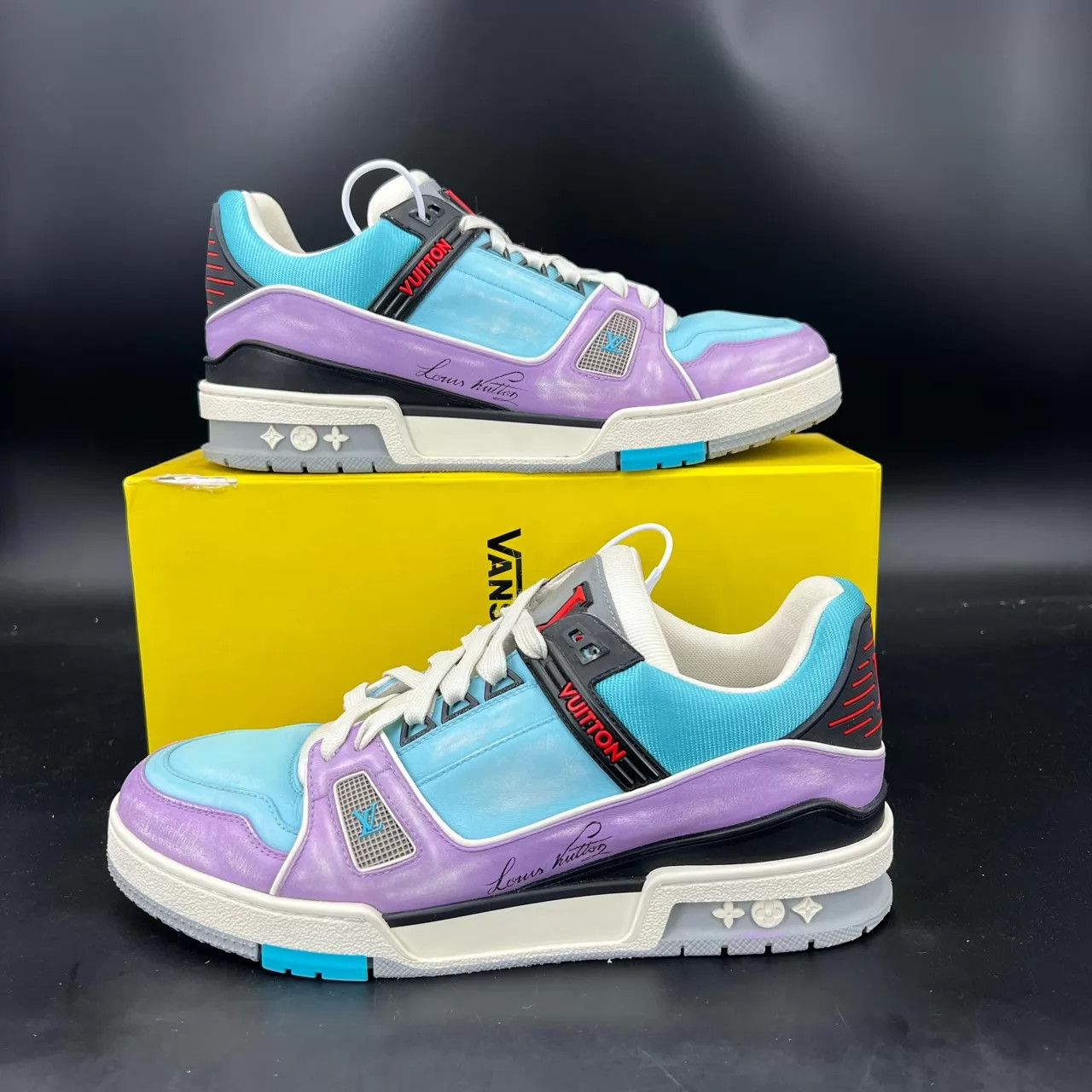 Louis Vuitton LV Trainer Macaron Size 7 Original Box Fair Size US 8 / EU 41 - 3 Thumbnail