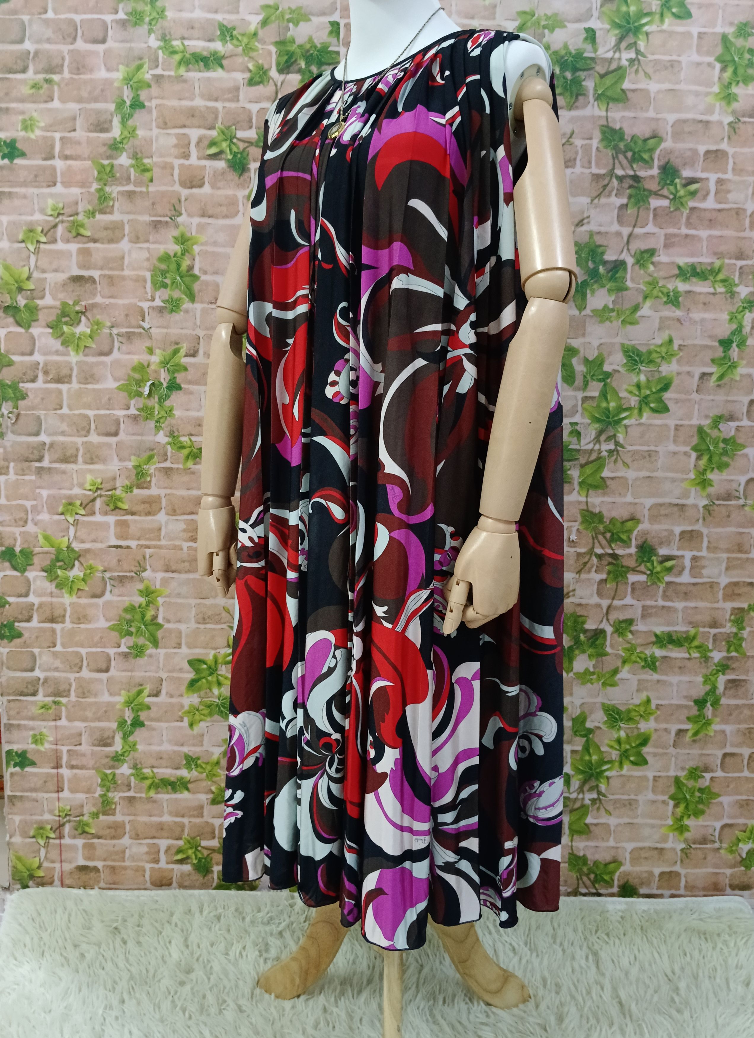 Emilio Pucci EMILIO PUCCI MID VISCOSE DRESS Size L / US 10 / IT 46 - 4 Thumbnail