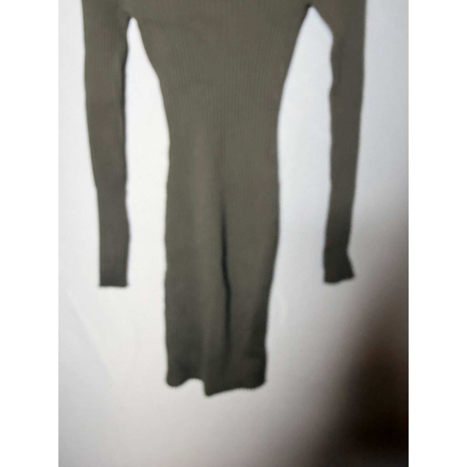 Wolford Wolford Green Merino Wool Blend Ribbed Turtleneck Dress XS Size XS / US 0-2 / IT 36-38 - 4 Thumbnail