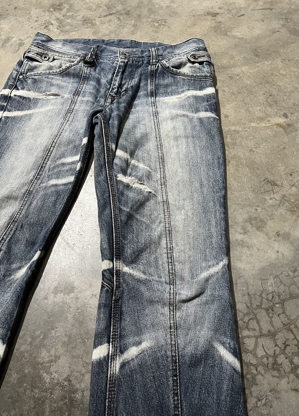 If Six Was Nine Japanese Nicole hideways distressed faded punk jeans Size US 31 - 2 Thumbnail