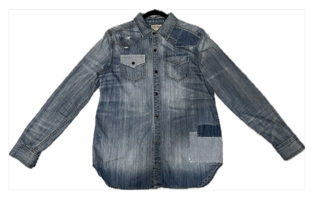 Polo Ralph Lauren Ralph Lauren Denim Jacket – Boys XL – Light Blue Patchwork Size US XS / EU 42 / 0 - 2 Thumbnail
