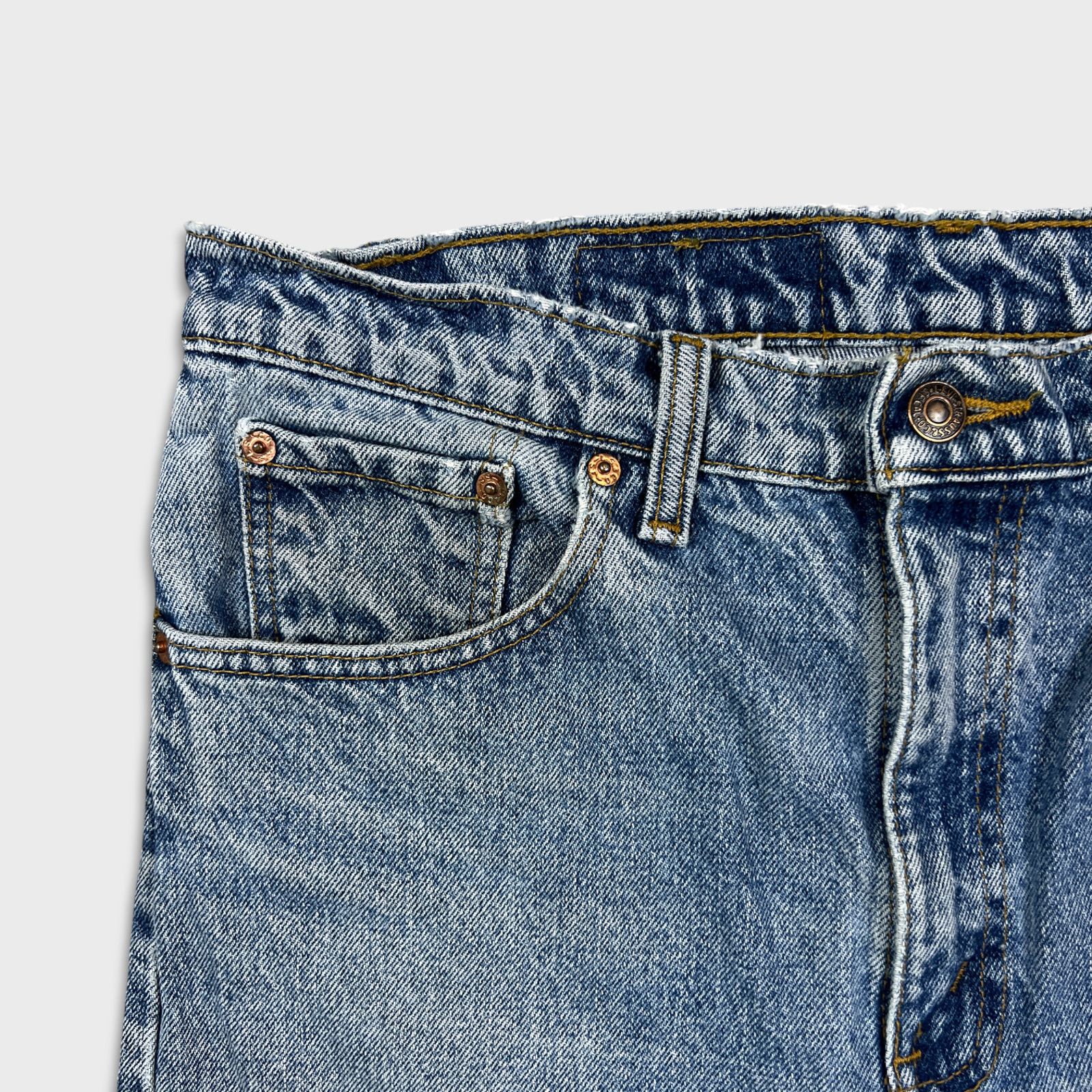 Levi's × Vintage VTG Levi's 512 Jeans 34x30 Slim Straight Leg Denim 90s Pants Size US 34 / EU 50 - 3 Thumbnail