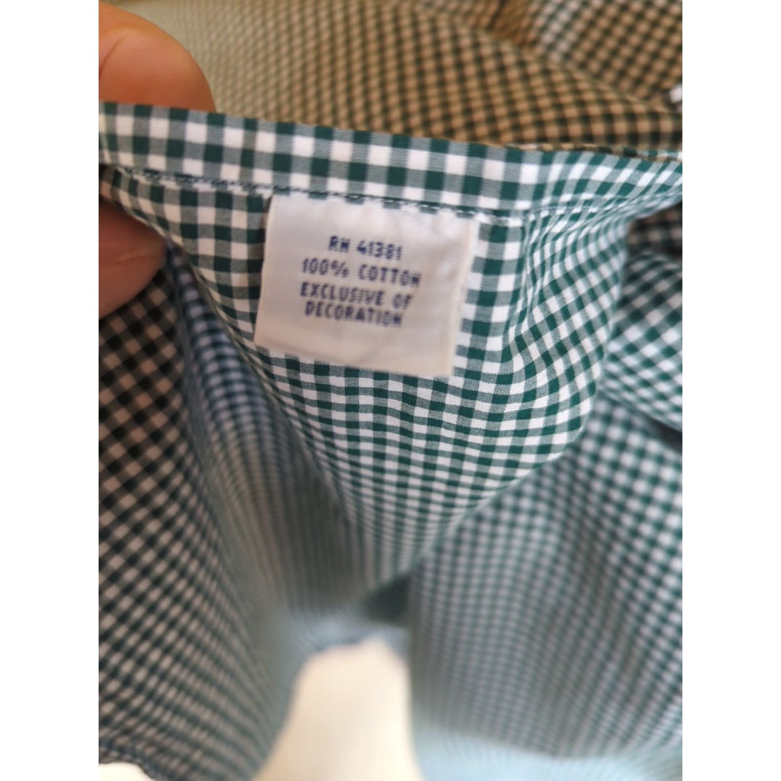 Polo Ralph Lauren Polo Ralph Lauren Shirt Men's 18 Green Check Long Sleeve Button Up Shirt Size US XXL / EU 58 / 5 - 7 Thumbnail