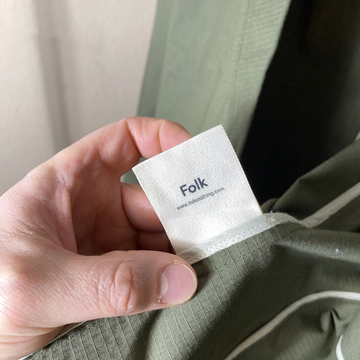 Folk Cotton Blazer Folk Olive Size 48S - 11 Thumbnail