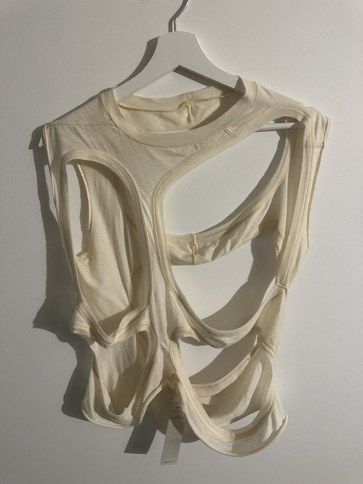 image of Rick Owens Membrane Top Ss18 Dirt in Natural, Men's (Size Large)