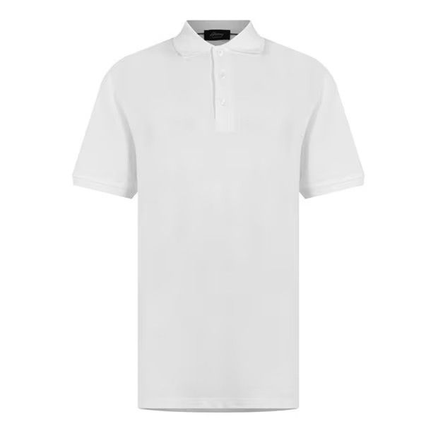 image of Brioni O1G2R1Mq0524 Short Sleeve Polo Shirts In White, Men's (Size Large)