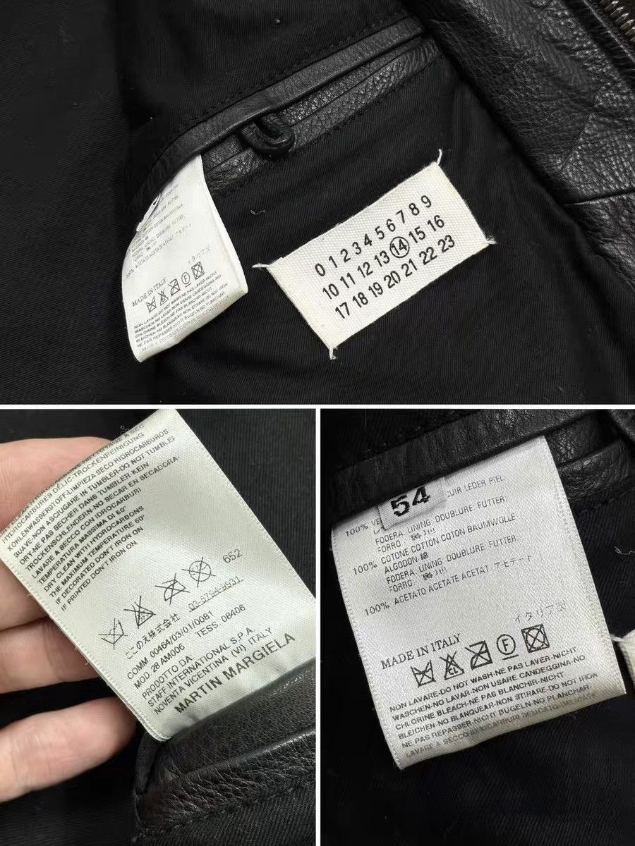 Maison Margiela Maison Margiela 08ss Zip-up Leather Jacket, 5-zip motorcycle Size US L / EU 52-54 / 3 - 7 Thumbnail