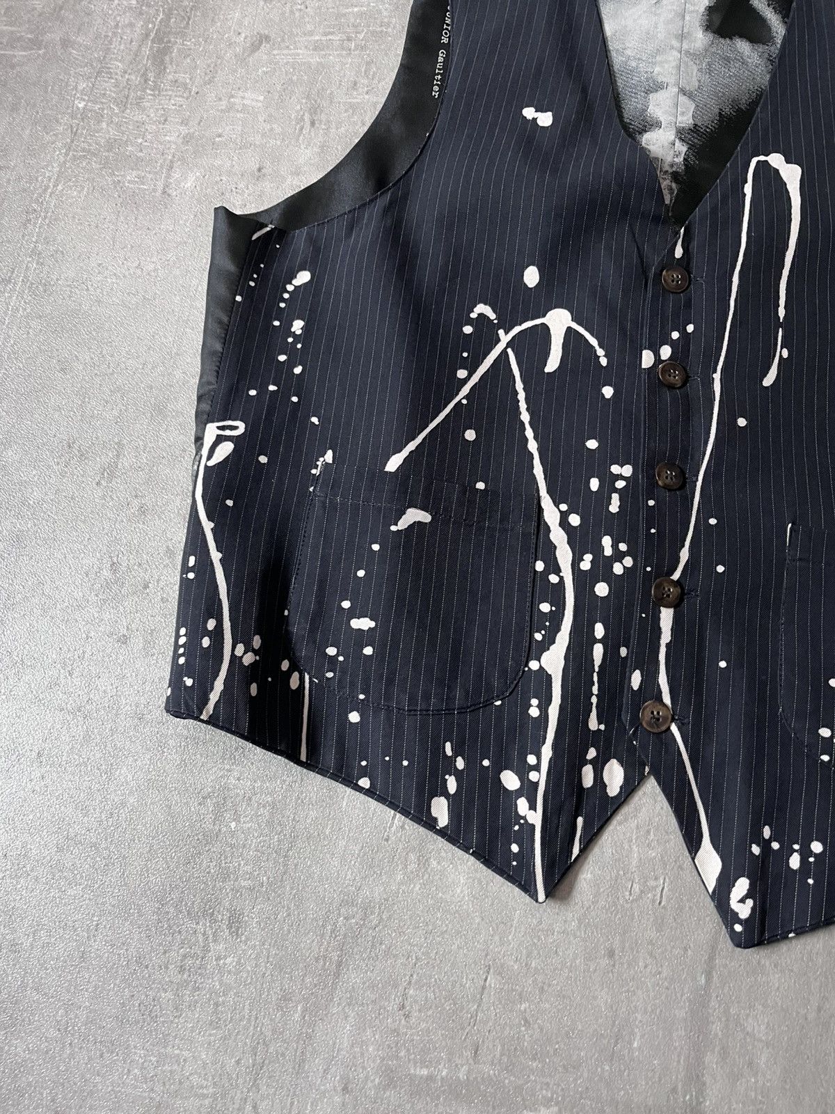 Jean Paul Gaultier Jean Paul Gaultier Junior S/S 1990 X-Ray reversible vest Size US L / EU 52-54 / 3 - 5 Thumbnail