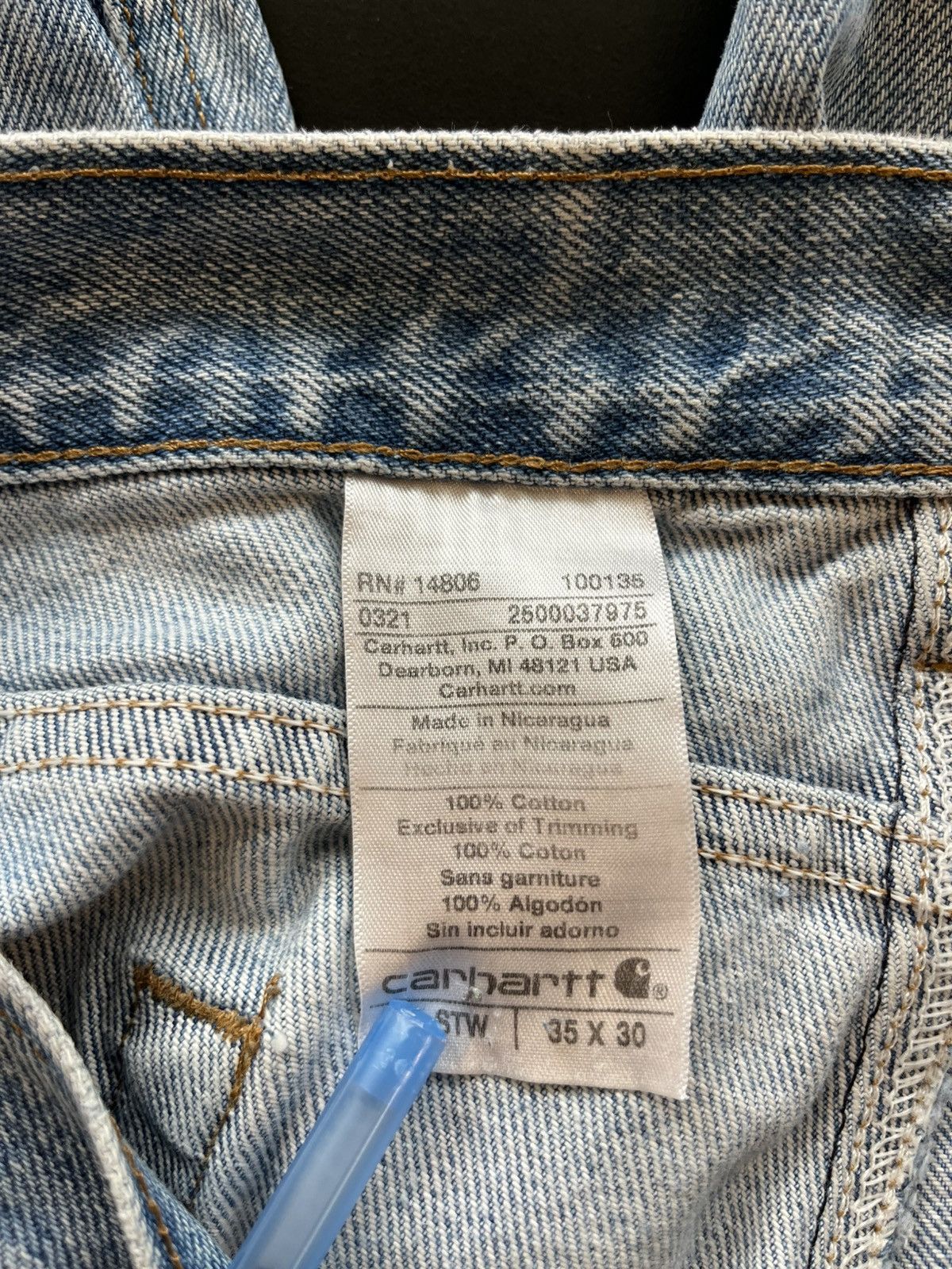 Carhartt Carhartt denim jeans Size US 35 - 4 Thumbnail