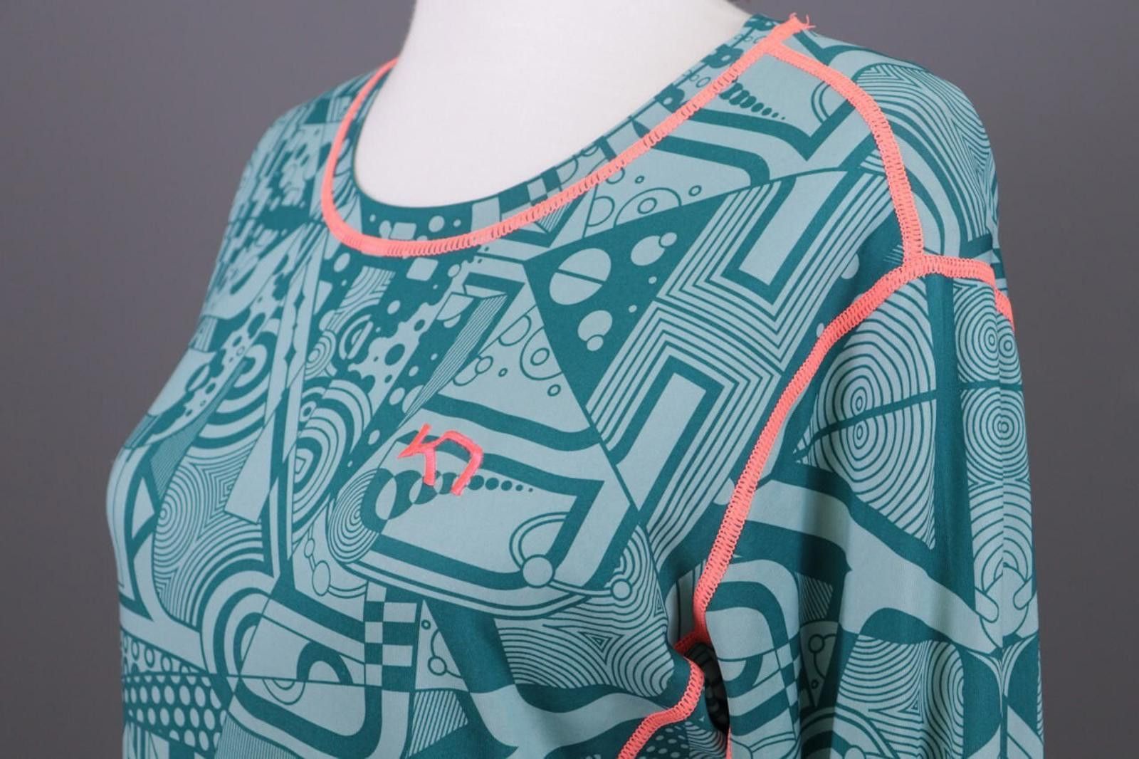 Designer Kari Traa Blue Geometric Logo Thermo Base Layer Size XL Size XL / US 12-14 / IT 48-50 - 7 Thumbnail