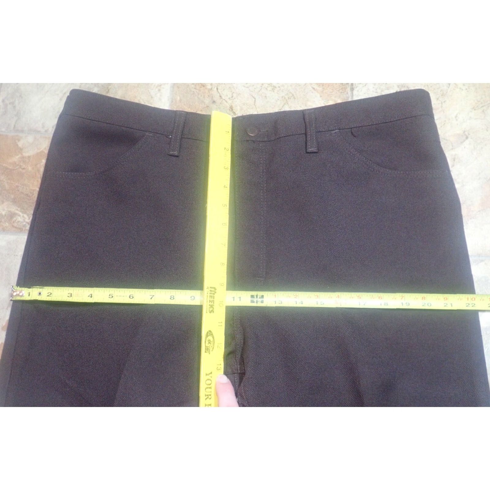 Wrangler VINTAGE Wrangler Pants Mens 40x30 Brown Wrancher Polyester Western USA Made 82BN Size US 40 / EU 56 - 7 Thumbnail