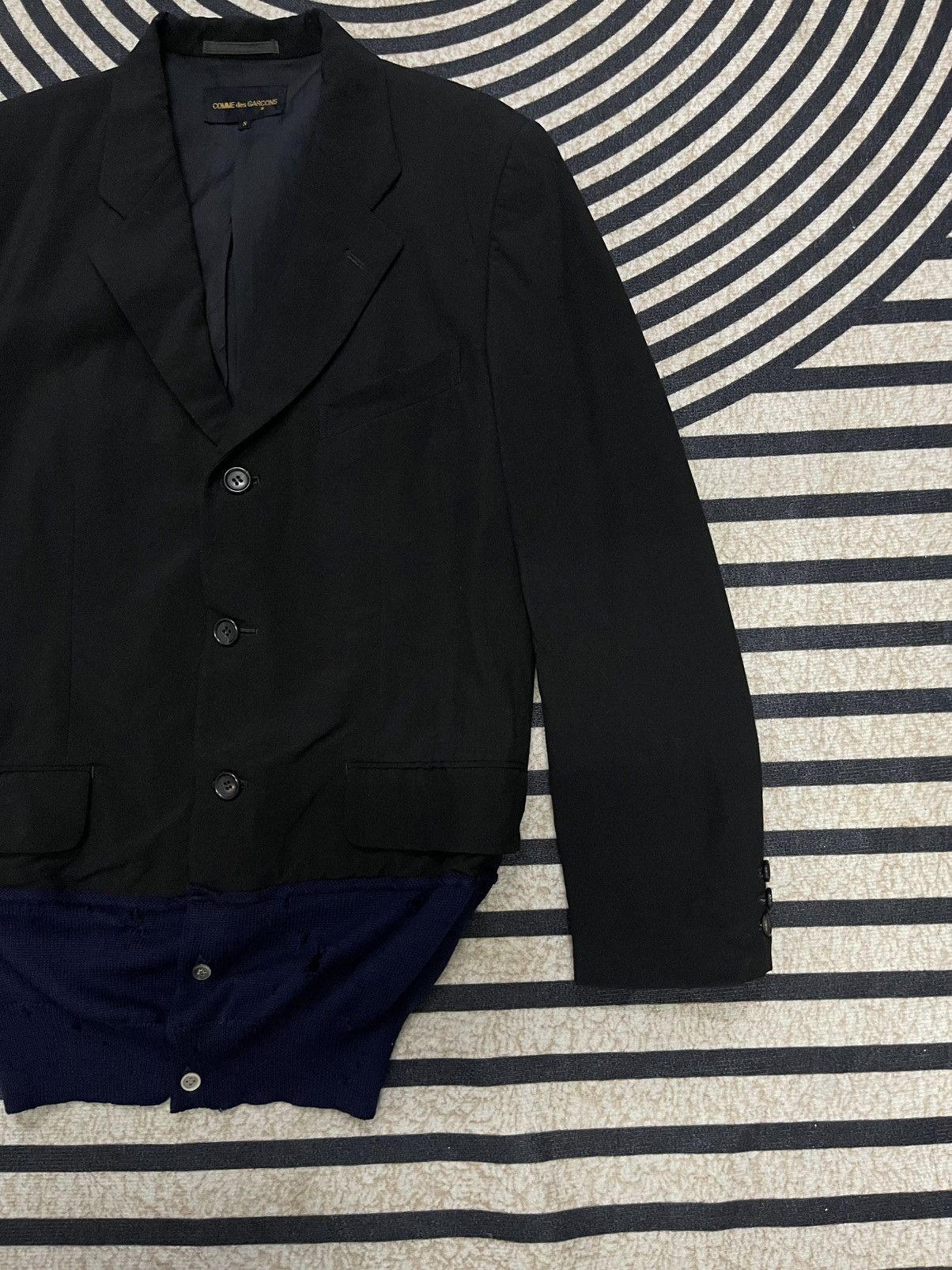 Comme des Garcons AW 1993 COMME DES GARCONS “SYNERGY”WOOL HEM RIB DISTRESSED Size S / US 4 / IT 40 - 5 Thumbnail