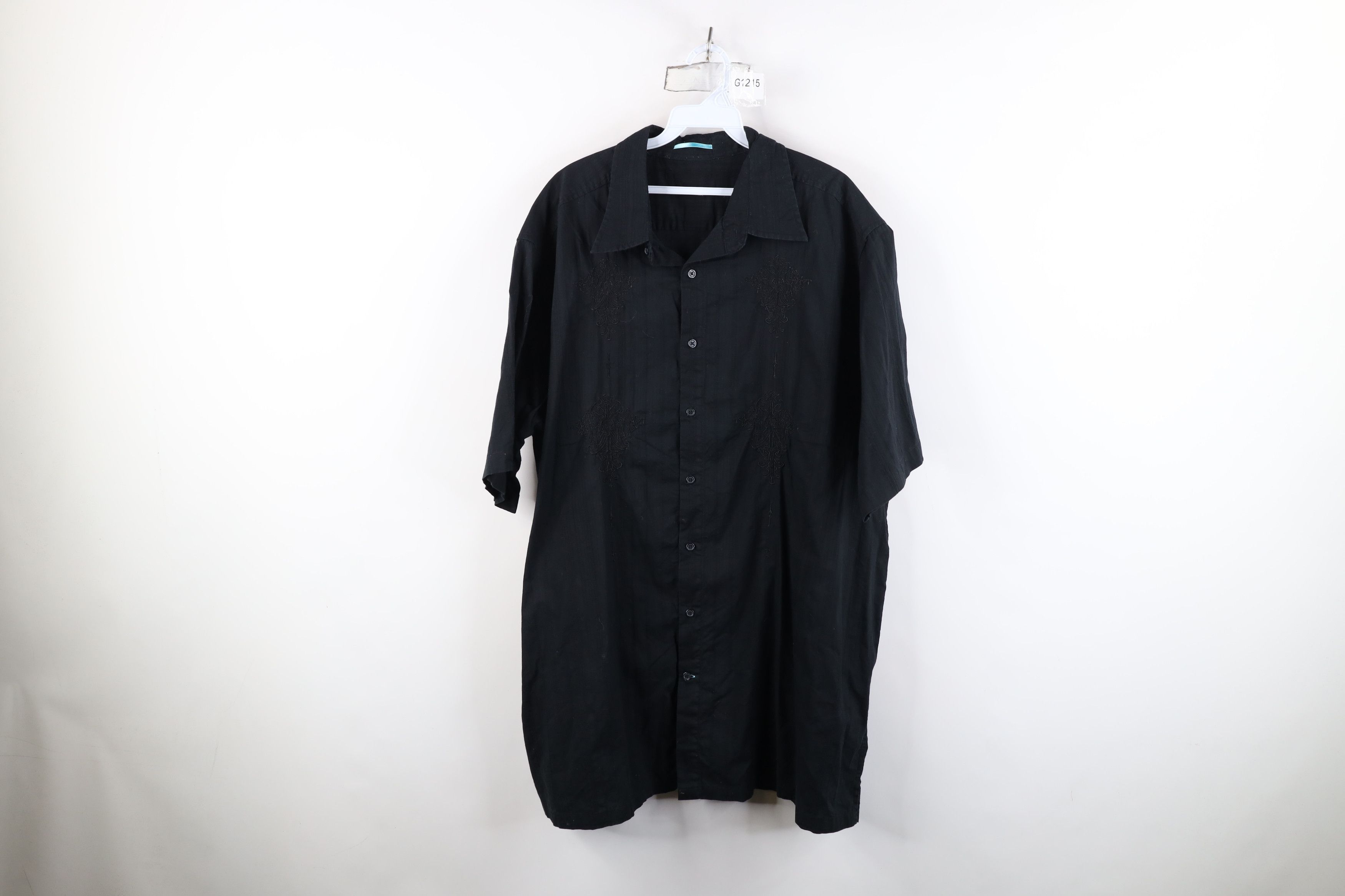 Vintage Vintage 90s Y2K Streetwear Embroidered Striped Button Shirt Size US XXL / EU 58 / 5 - 1 Thumbnail