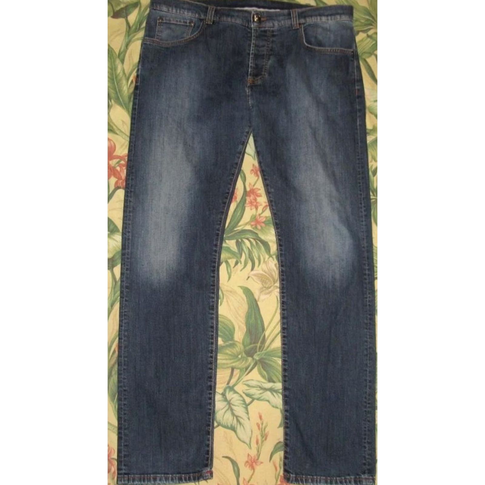Isaia ISAIA Blue Denim Jeans 40 Regular 56R 40 x 34 Button Fly Mens Jeans Size US 40 / EU 56 - 3 Thumbnail