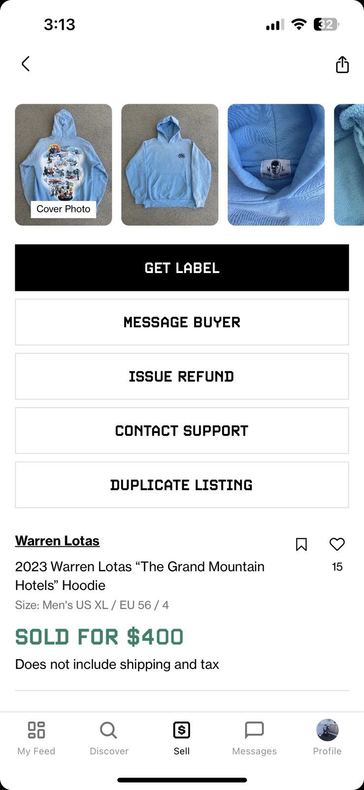 Warren Lotas 2024 Warren Lotas “Visit The Swiss Alps” Hoodie Size L Size US L / EU 52-54 / 3 - 7 Thumbnail