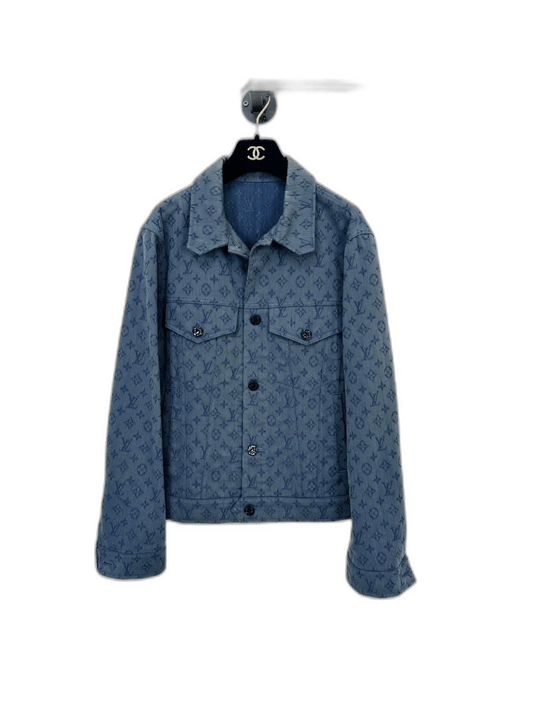 Louis Vuitton Logo Denim Jacket Size 44 -2505