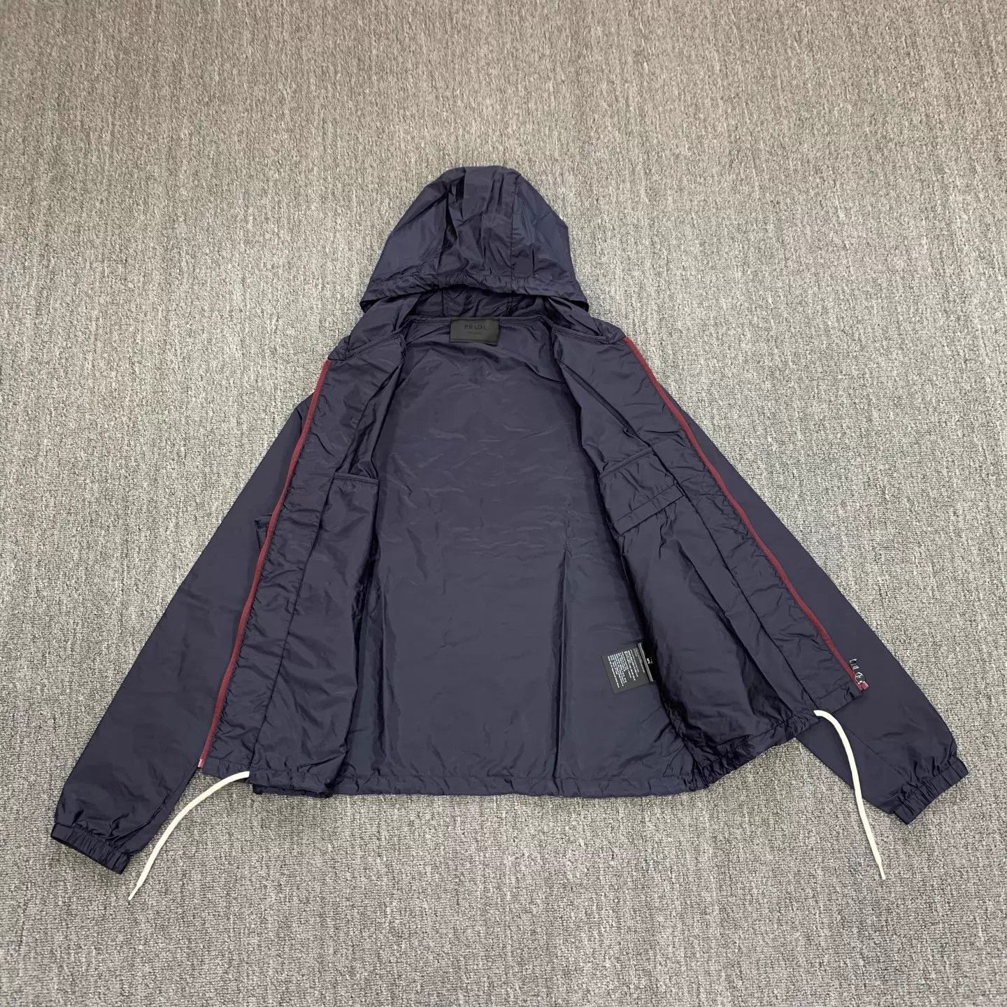 Prada Prada 25 New Blue Triangle Logo Nylon Jacket 48 Size US M / EU 48-50 / 2 - 8 Thumbnail