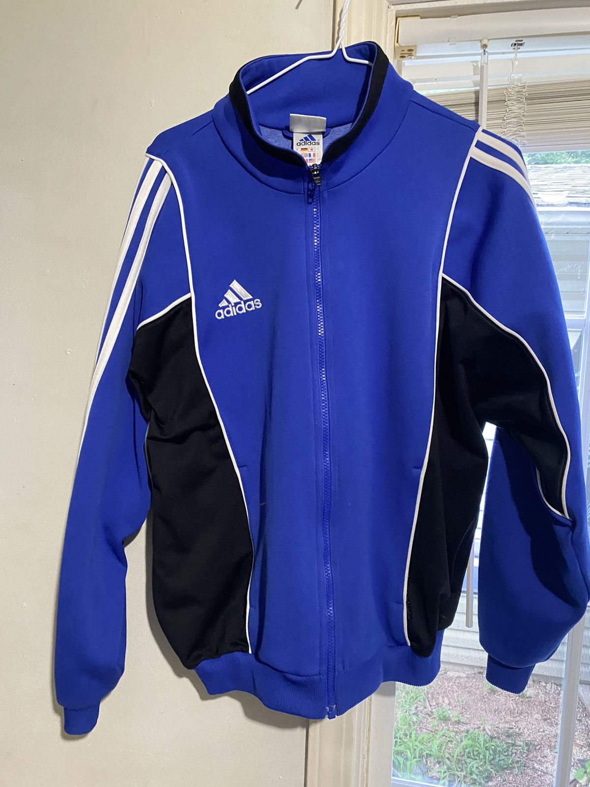 Adidas Blue Vintage Adidas Track Jacket Size US L / EU 52-54 / 3 - 1 Thumbnail
