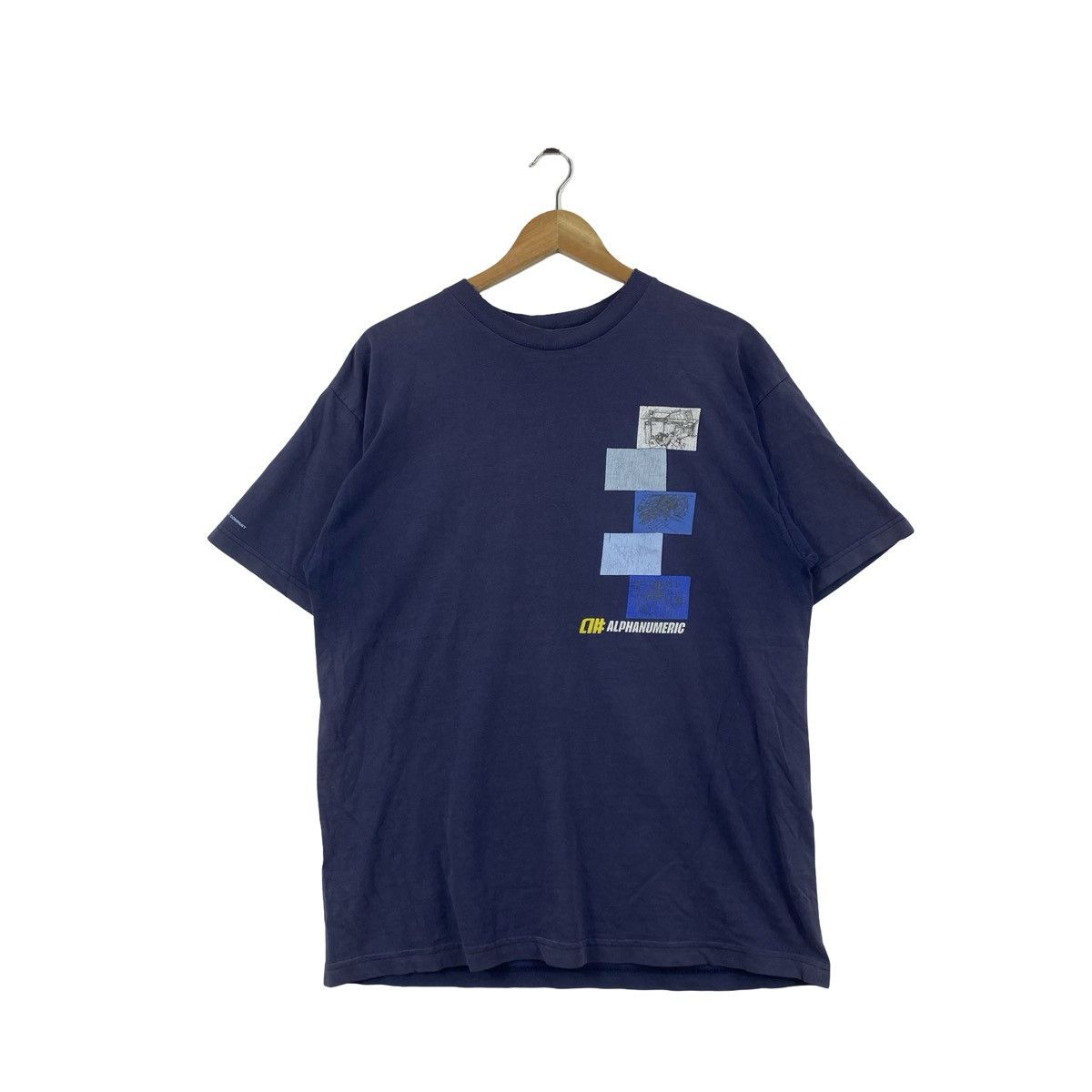 Alphanumeric Vintage ALPHANUMERIC Graphic T-Shirt Abstract Print Logo Tee Size US L / EU 52-54 / 3 - 1 Thumbnail