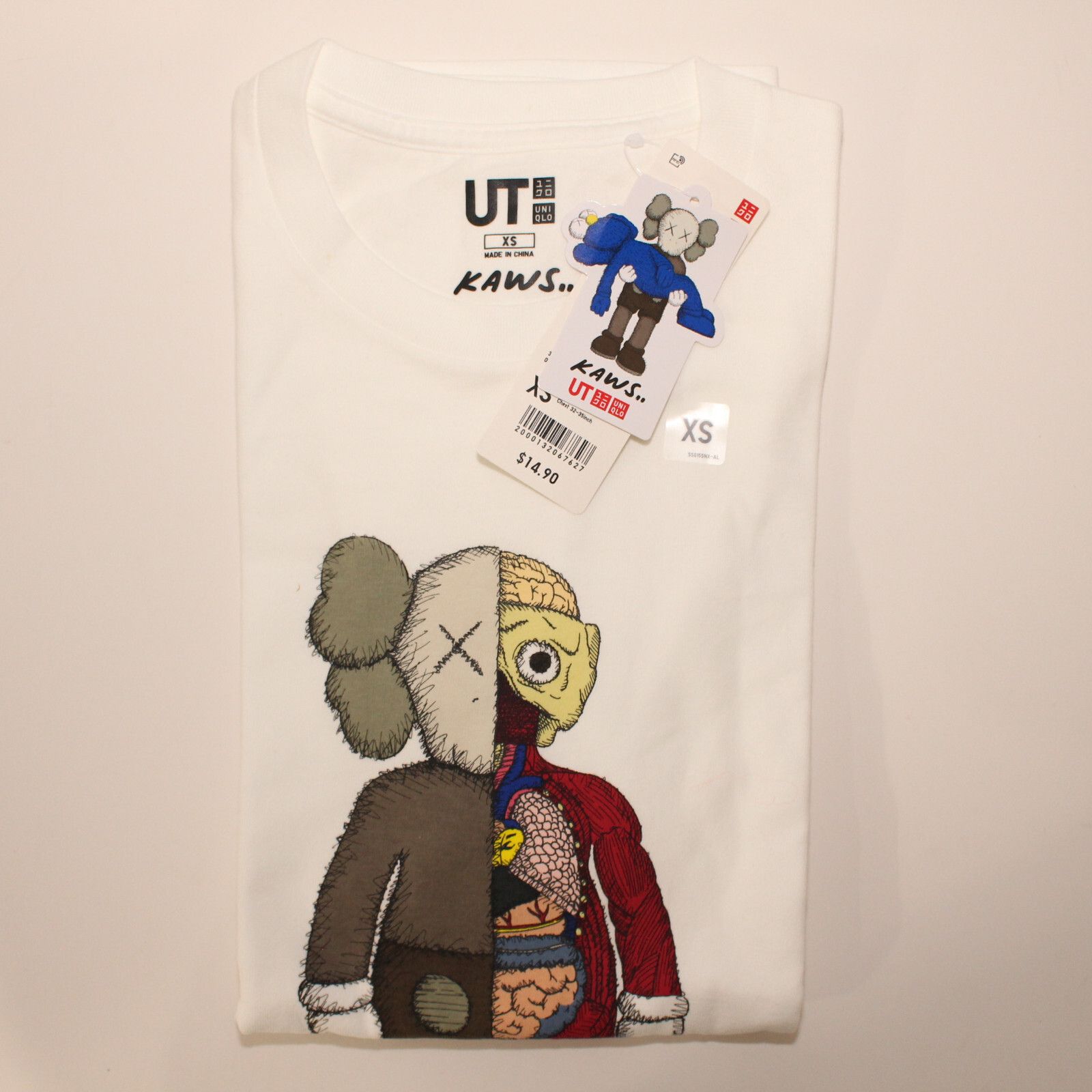 Kaws KAWS x Uniqlo Flayed Dissected Companion Tee - Size XS Size US XS / EU 42 / 0 - 2 Thumbnail