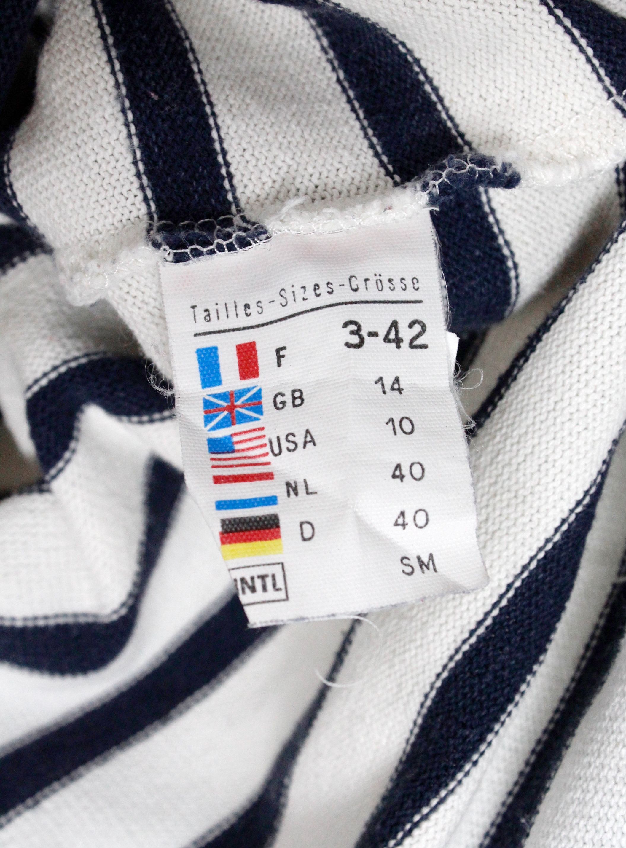 Saint James Womens Saint James L'Atelier Striped Breton LS T-shirt 90s Size L / US 10 / IT 46 - 5 Thumbnail