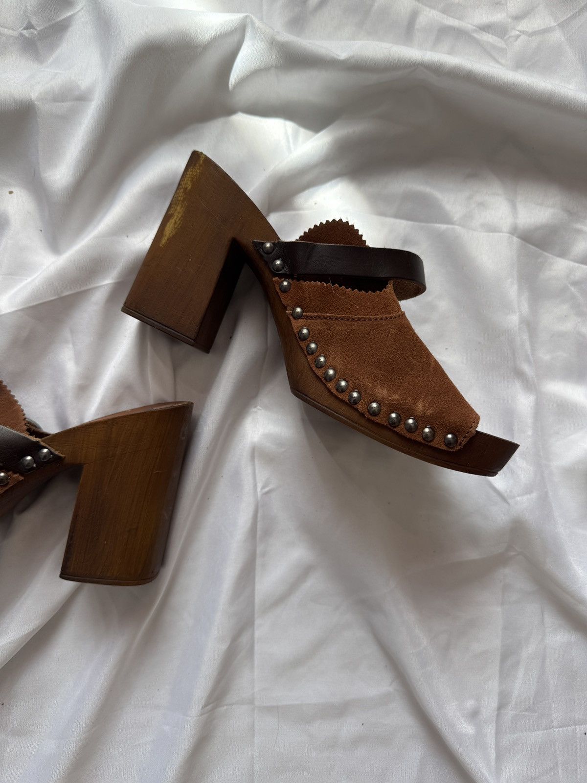Replay Replay Vintage Suede Mules Shoes Size US 8 / IT 38 - 8 Thumbnail
