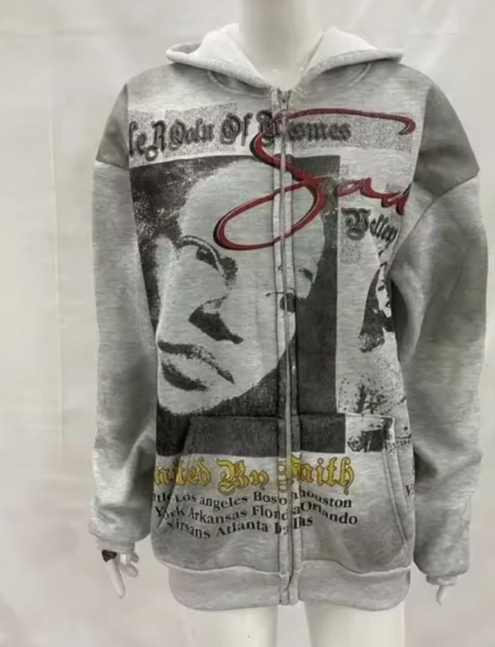 Other High Street American Retro Punk Niche Graphic Hoodie Size US XL / EU 56 / 4 - 2 Thumbnail