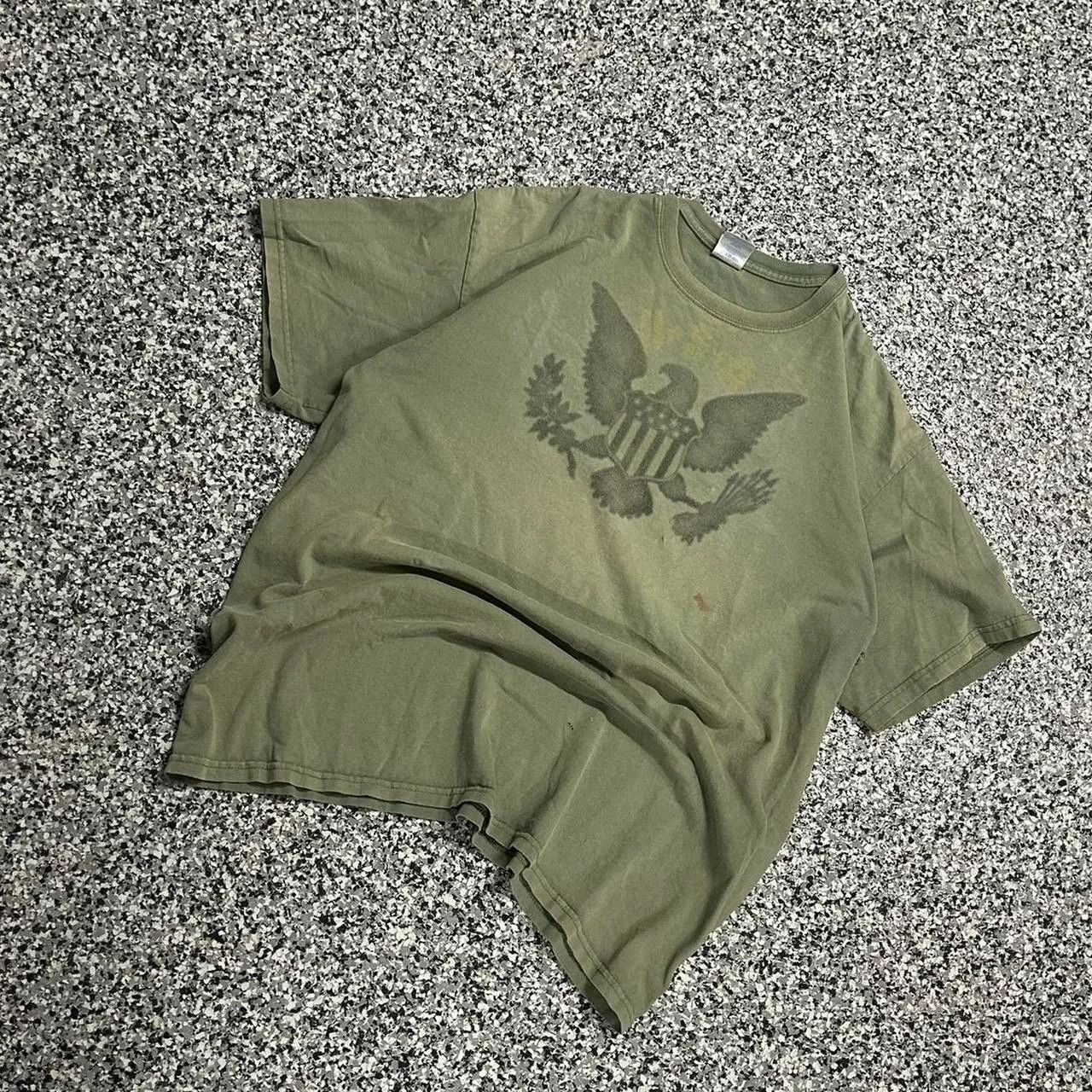 Gildan Vintage faded USA army tee Size US XL / EU 56 / 4 - 1 Thumbnail