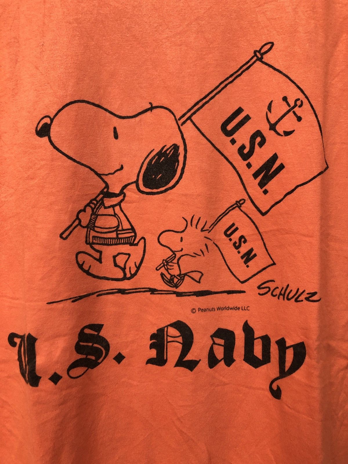 Buzz Rickson's Buzz Rickson x Peanuts Schulz T-Shirt USN Size US XL / EU 56 / 4 - 2 Thumbnail