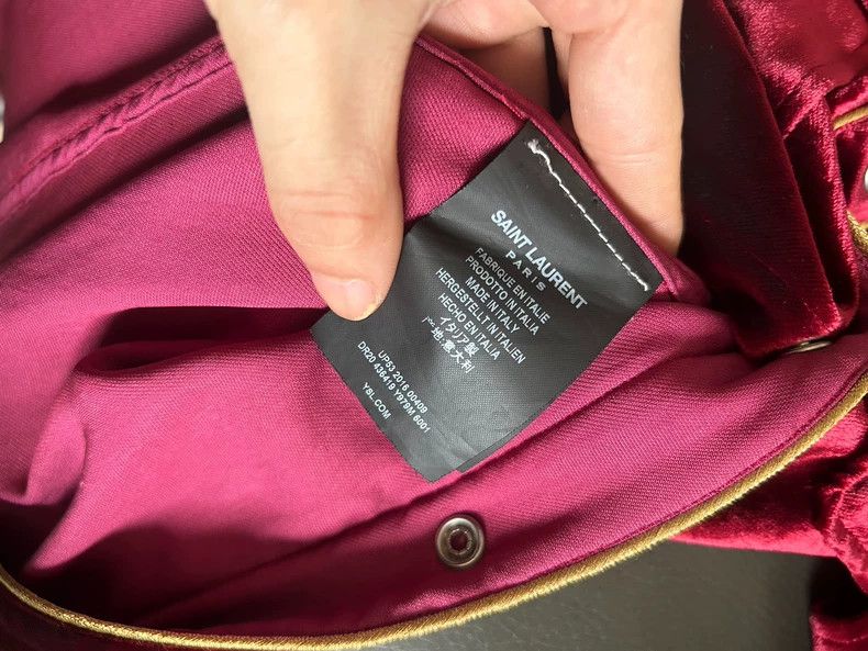 Saint Laurent Paris Saint laurent paris 2016 FW Red Velvet Shirt 2506-Nextarrow Size US S / EU 44-46 / 1 - 7 Thumbnail