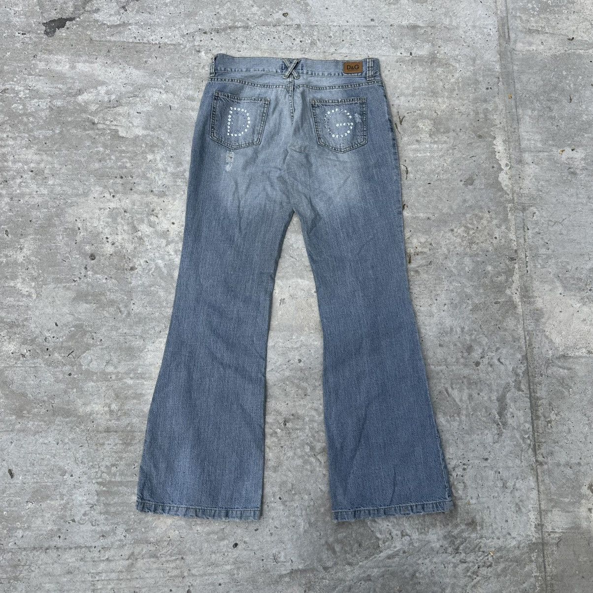 Dolce & Gabbana Vintage Dolce&Gabbana Big Logo Flare Jeans Size 32" / US 10 / IT 46 - 3 Thumbnail