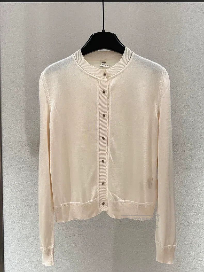 Hermes Hermes Beige pig nose cardigan Size XS / US 0-2 / IT 36-38 - 1 Thumbnail