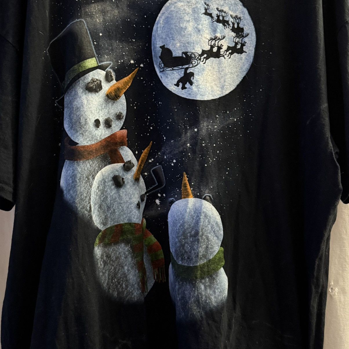 Vintage Vintage unisex Dec.25 snowmen and Santa print tee 3X Size US XXL / EU 58 / 5 - 4 Thumbnail