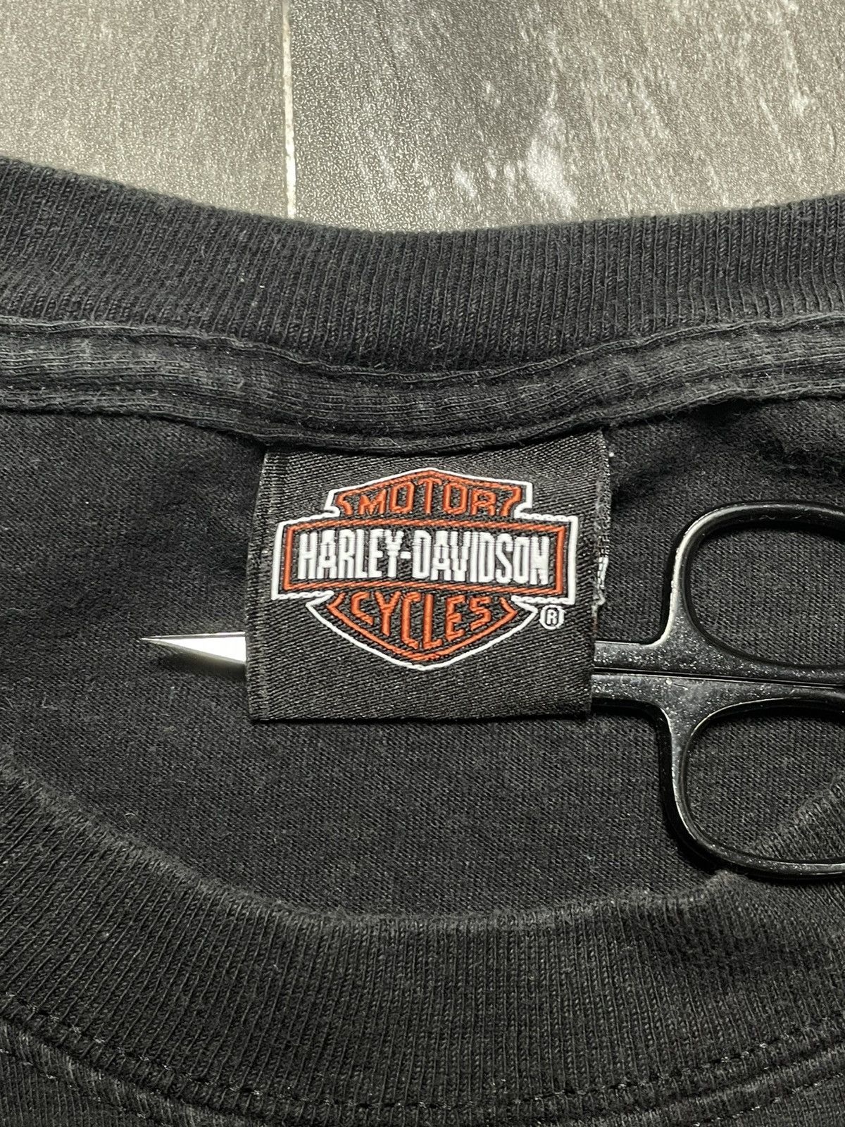 Harley Davidson Vintage Harley Davidson Live Hard Ride Fast Suffolk England Size US L / EU 52-54 / 3 - 6 Thumbnail