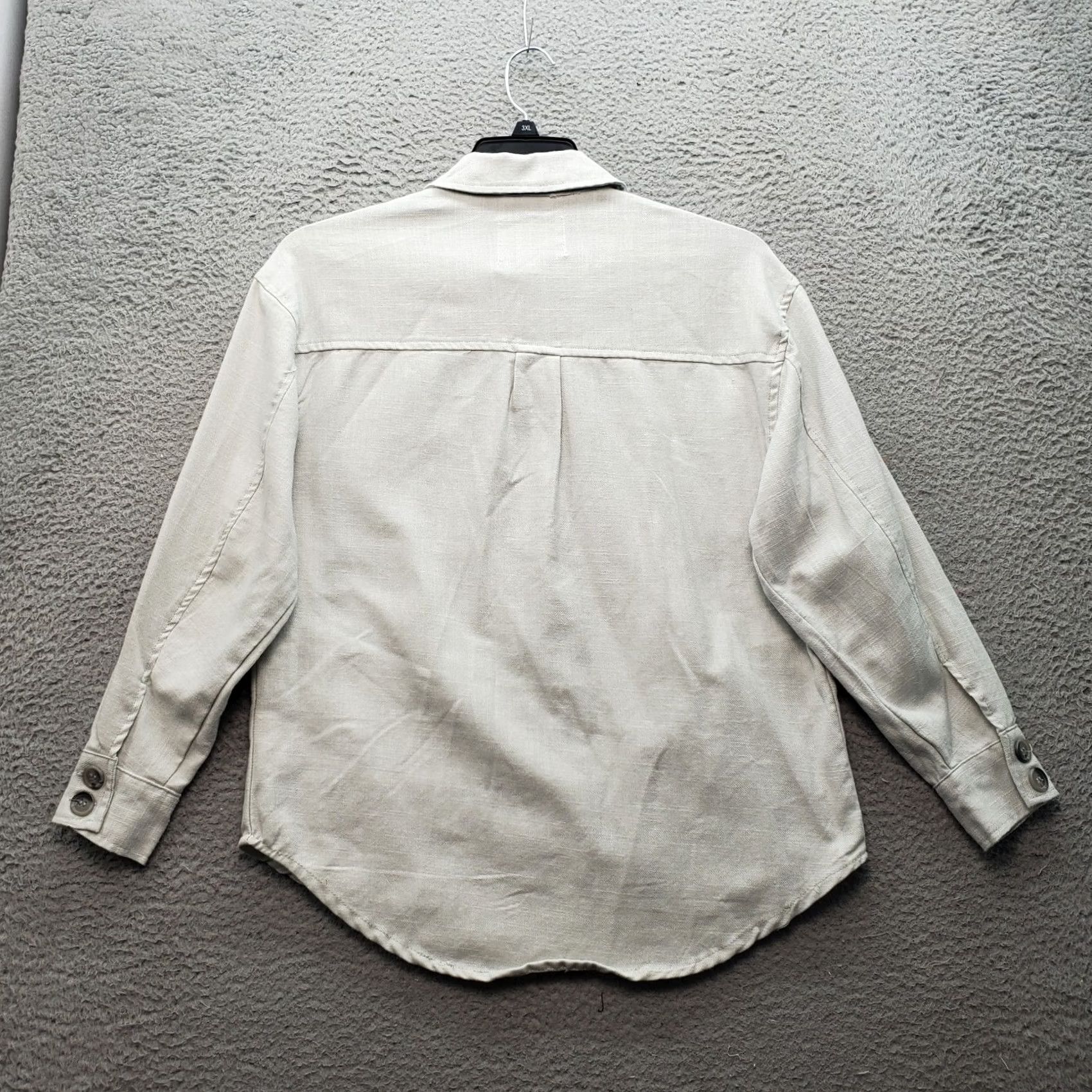 Vintage Ashley Shirt Men's S Gray Long Sleeve Button-Up Collar 2 Pocket Flap Cotton Size US S / EU 44-46 / 1 - 2 Thumbnail
