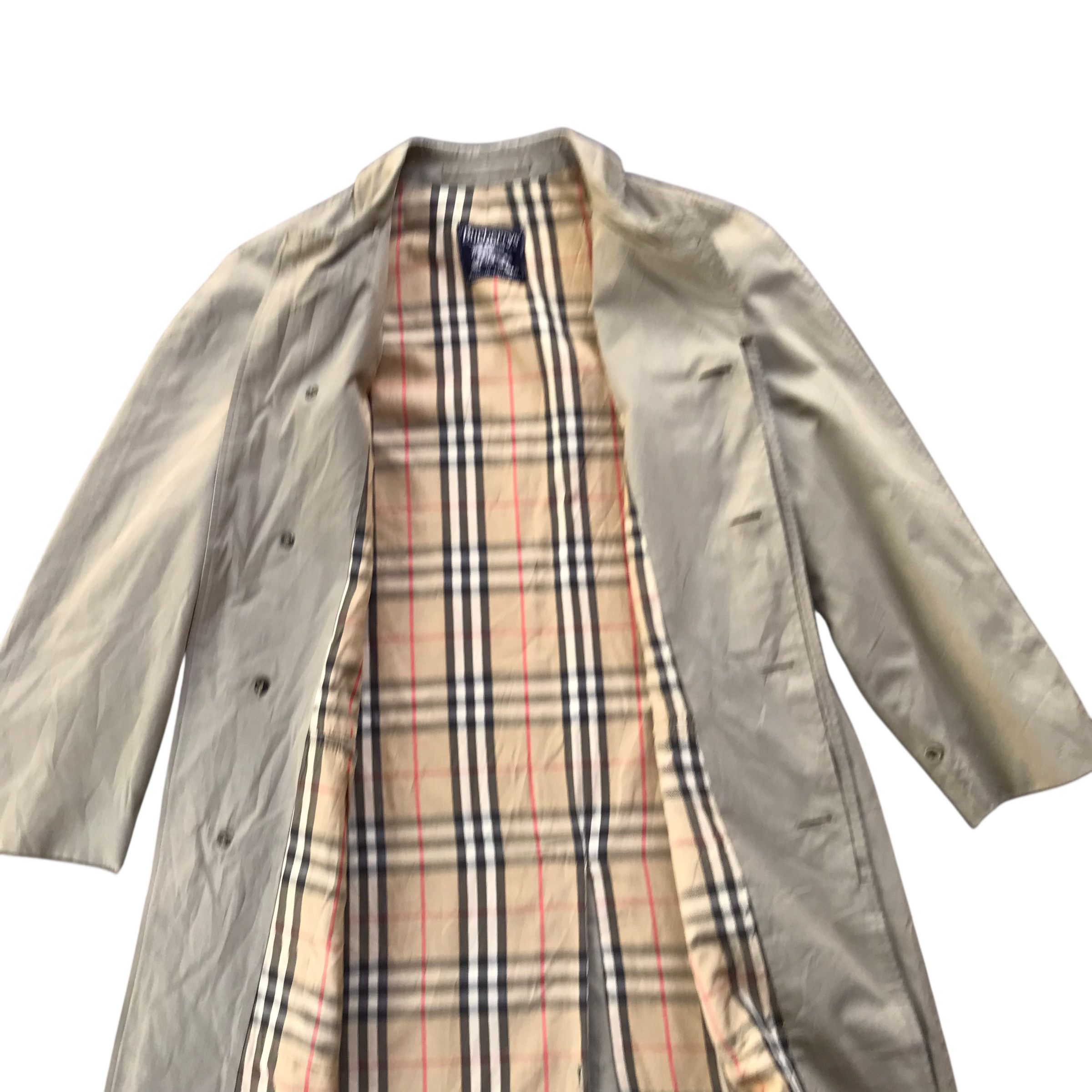 Burberry Vintage 80s Burberry Nova Check Trench Coat Made In England Size US M / EU 48-50 / 2 - 15 Thumbnail
