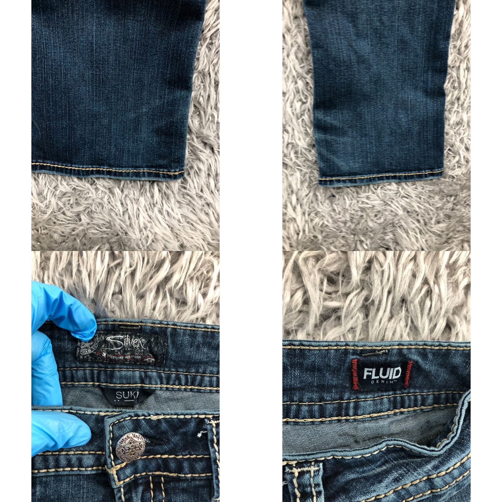 Silver Jeans Co. Silver Jeans Suki Boot Jeans 30 Womens Medium Blue Wash Regular Fit 5-Pocket Denim Bootcut Size 30" / US 8 / IT 44 - 8 Thumbnail