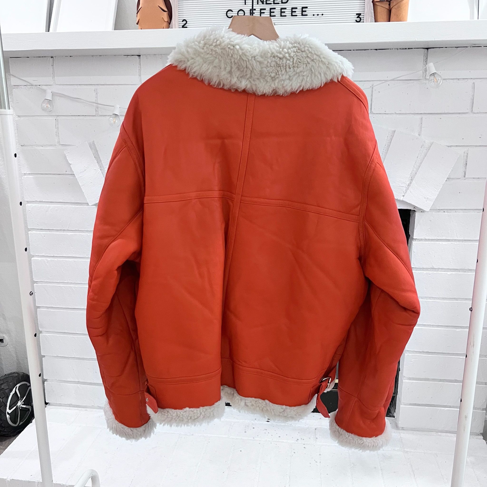 Opening Ceremony Opening Ceremony Exclusive Leather Shearling Flight Jacket Size US L / EU 52-54 / 3 - 6 Thumbnail