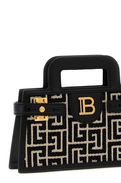 Balmain BALMAIN B-buzz Black/White Small Top Handle Bag New Size ONE SIZE - 3 Thumbnail
