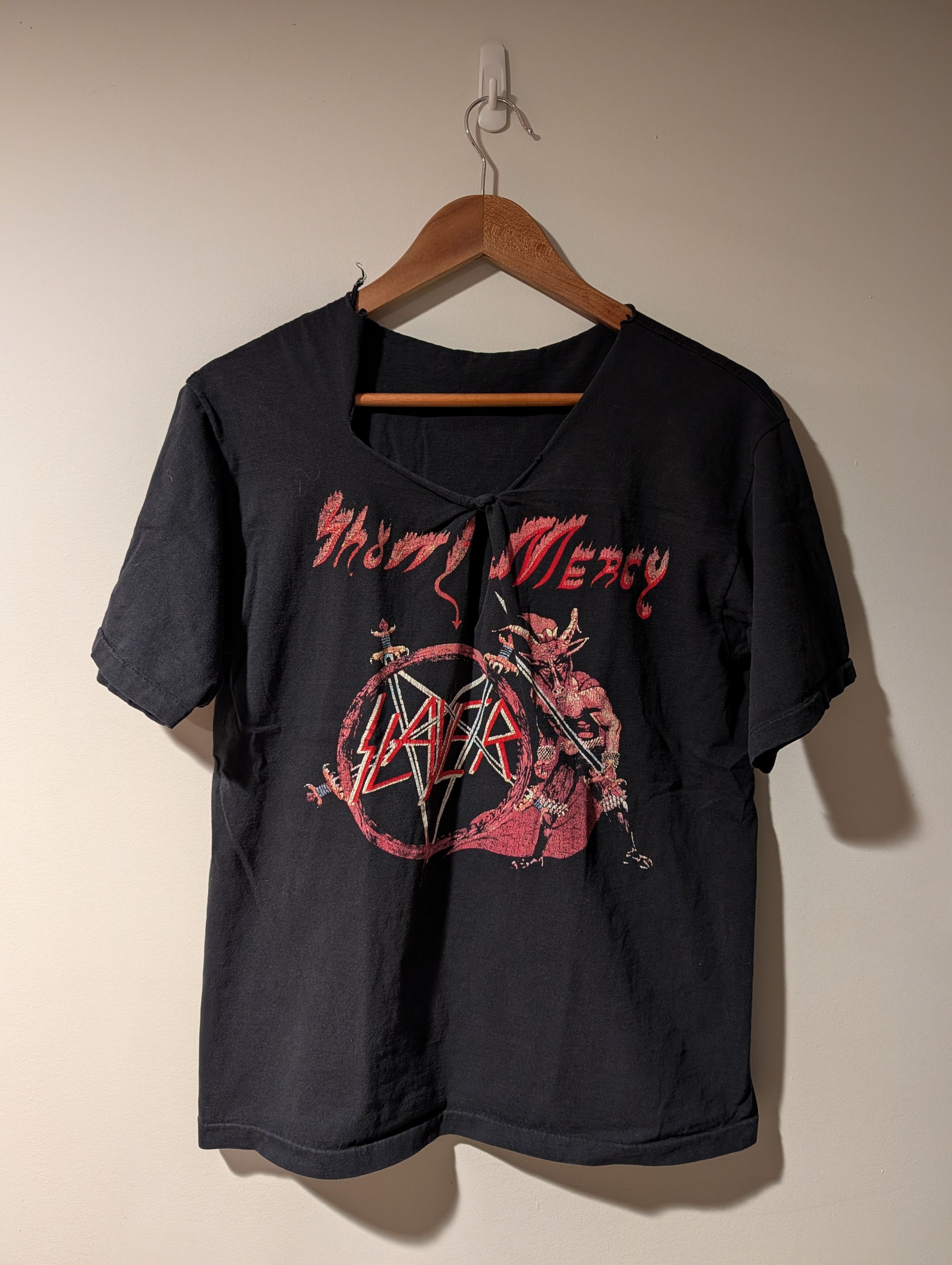 Band Tees Vintage 80s Slayer Band Tour Show No Mercy Medium T-Shirt Size US M / EU 48-50 / 2 - 1 Thumbnail