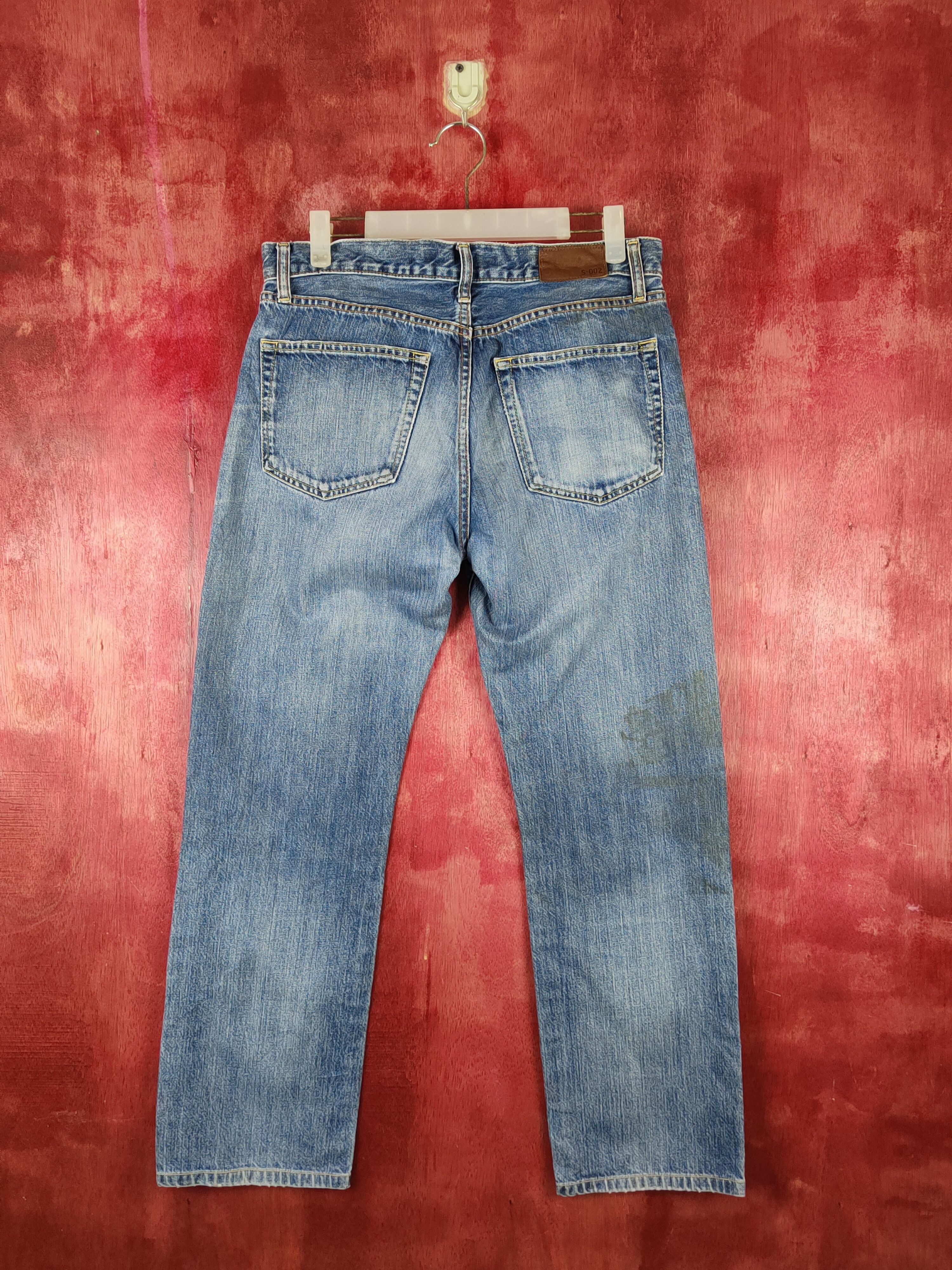 Japanese Brand Uniqlo Blue Distressed Multipocket Denim #S1612 Size US 31 - 8 Thumbnail