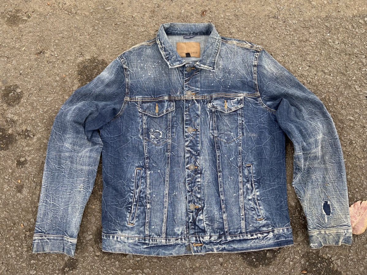 Undercover Distressed Denim jacket jeans Size US XL / EU 56 / 4 - 1 Thumbnail