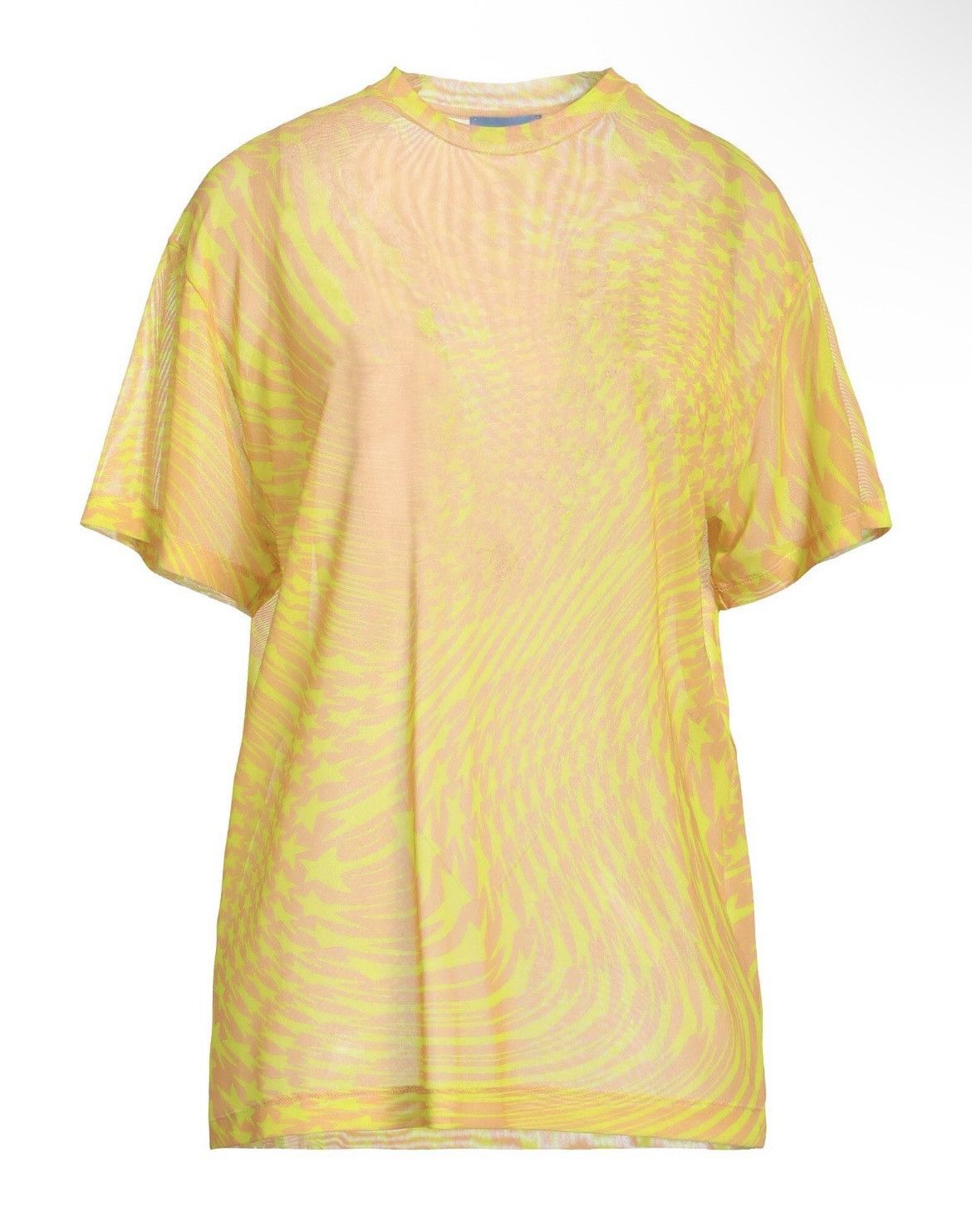 Mugler Mugler Star Semi-sheer Stretch Mesh T-shirt Size FR 36 Lime Size XS / US 0-2 / IT 36-38 - 2 Thumbnail