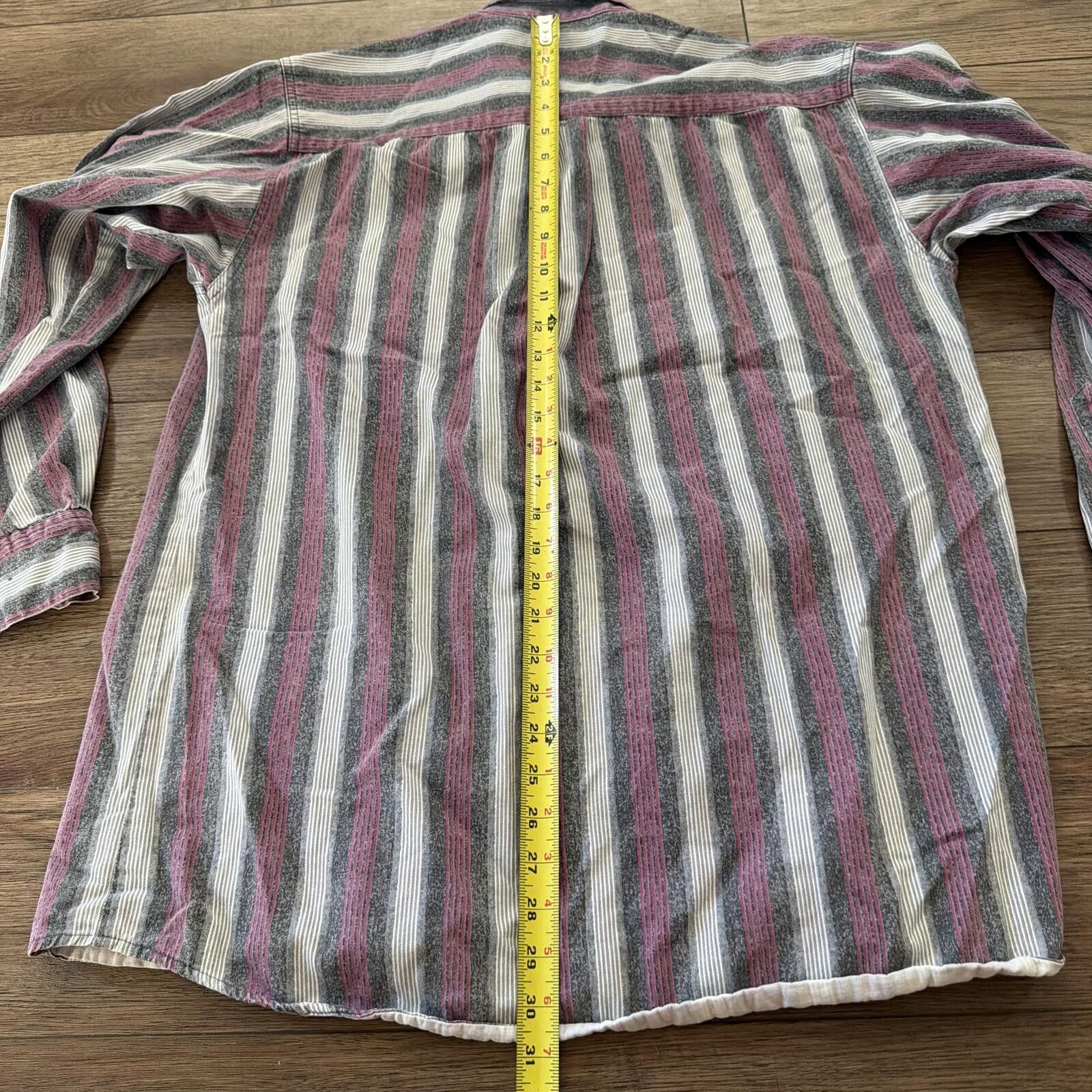 Rowing Blazers Vintage 90s Blazer Western Cowboy Vertical Stripe Shirt L Size US L / EU 52-54 / 3 - 8 Thumbnail