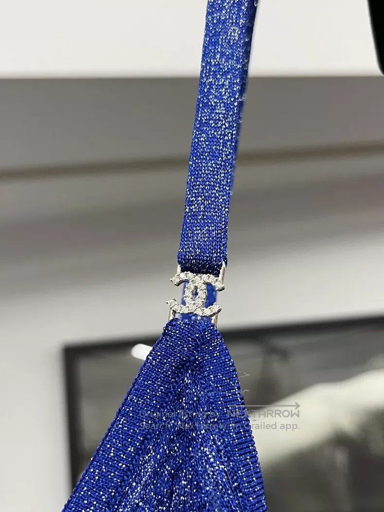 Chanel Chanel Blue sequin bottom strap vest Size S / US 4 / IT 40 - 2 Thumbnail
