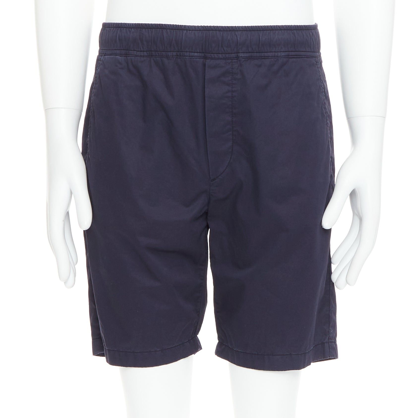 Bottega Veneta BOTTEGA VENETA navy washed cotton pocketed casual shorts IT46 S Size US 28 / EU 44 - 1 Thumbnail