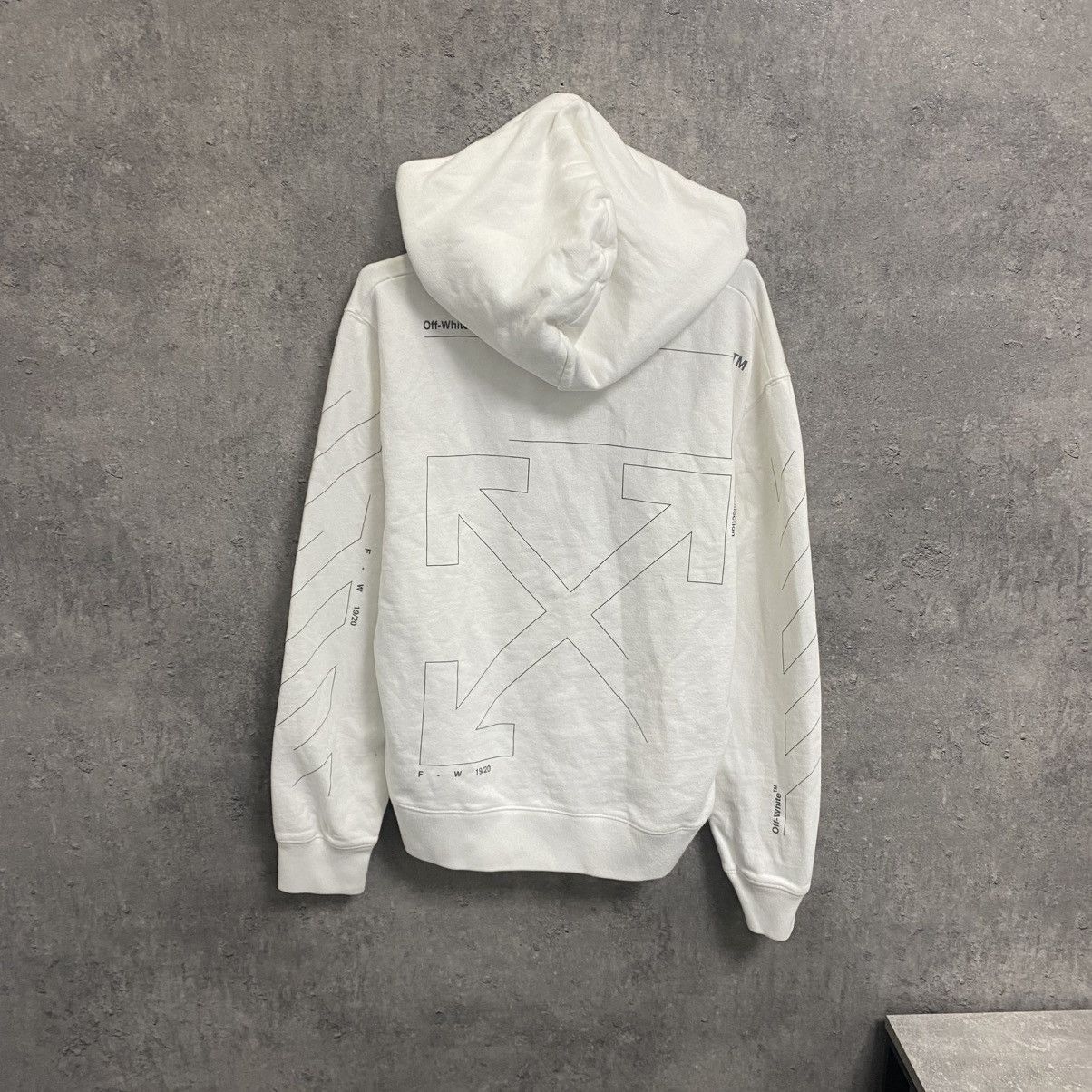 Off-White Off White Unfinished Arrows Hoodie Big Logo Size L Size US L / EU 52-54 / 3 - 1 Thumbnail