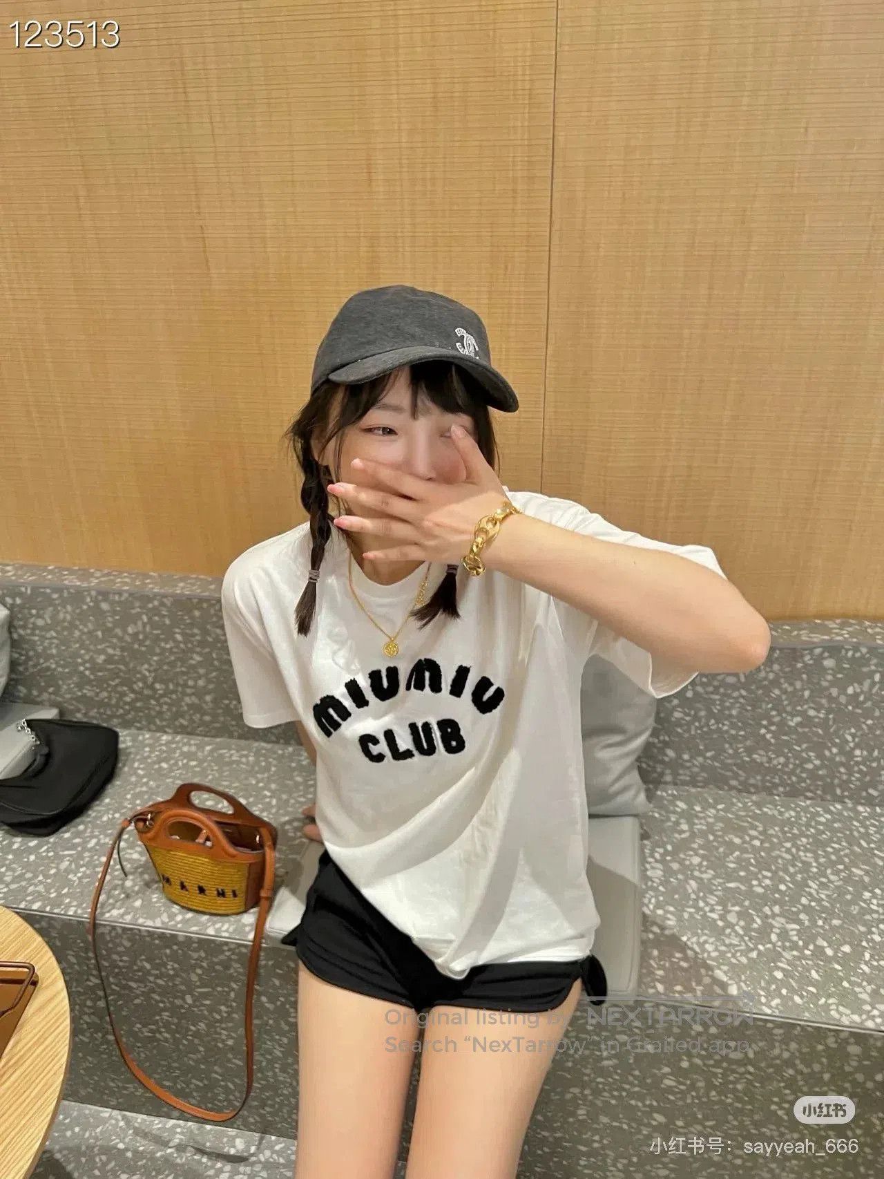 Miu Miu Miu Miu Chest Towel Embroidery Logo Tee. Size XS / US 0-2 / IT 36-38 - 8 Thumbnail
