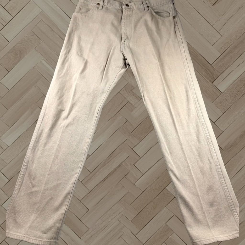 Vintage Wrangler Jeans Mens 38x32 Cowboy Cut 13mwz Usa Beige Western, Men's