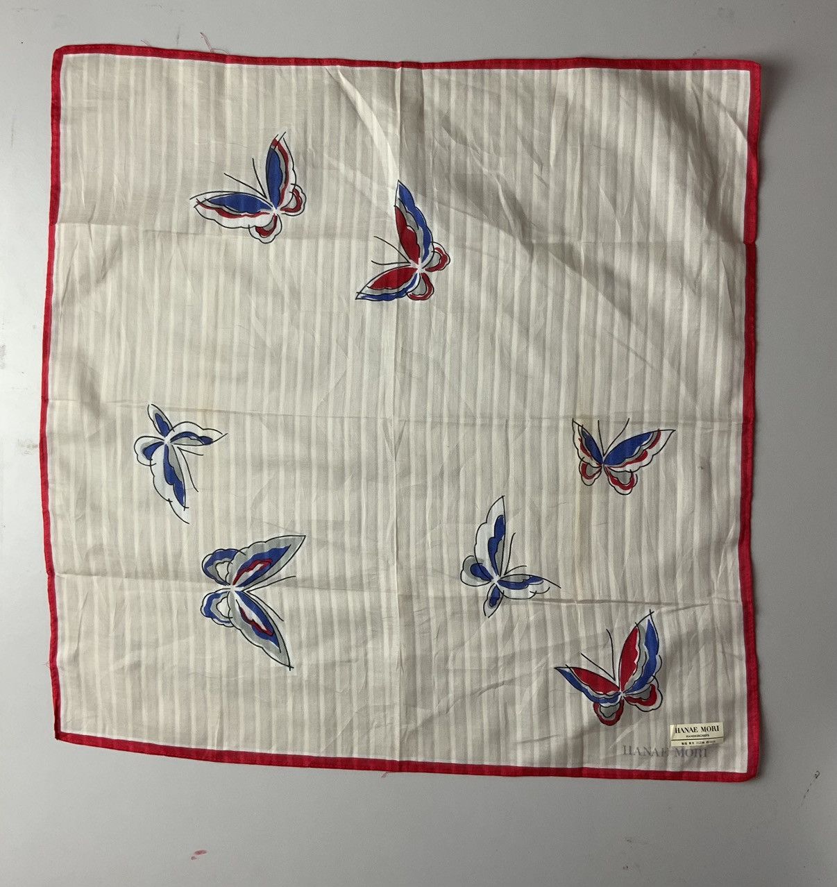 Hanae Mori Hanae Mori Butterfly Bandana Handkerchief Size ONE SIZE - 4 Thumbnail